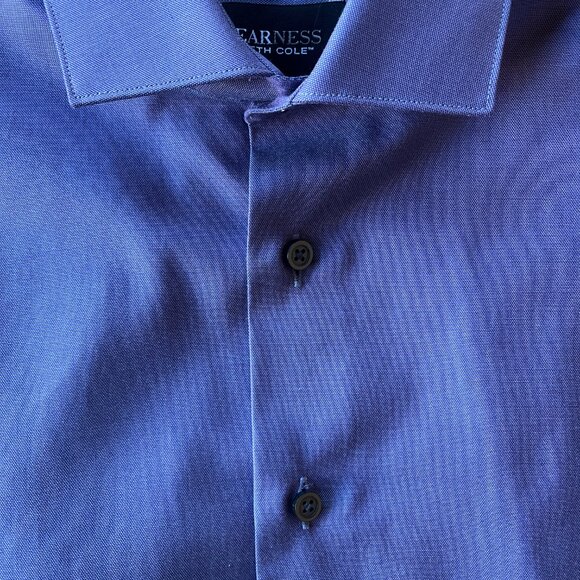 Kenneth Cole Awearness Men's Dress Shirt - blue Size 16 Slim Fit - Picture 4 of 8